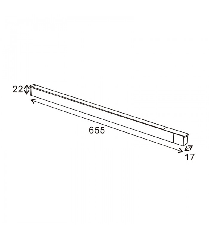 Foco Led LOUNGE Serie 16Mm 20W 2000Lm 120º Negro 48V