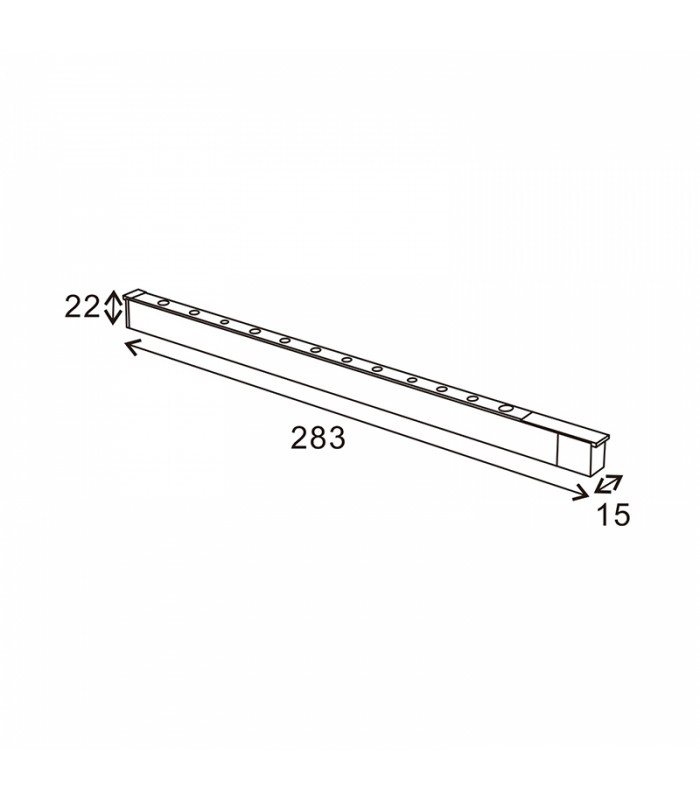 Foco Led HALLWAY Serie 16Mm 12W 1200Lm 36º Blanco 48V