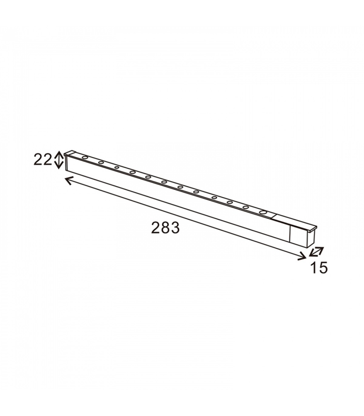 Foco Led HALLWAY Serie 16Mm 12W 1200Lm 36º Blanco 48V