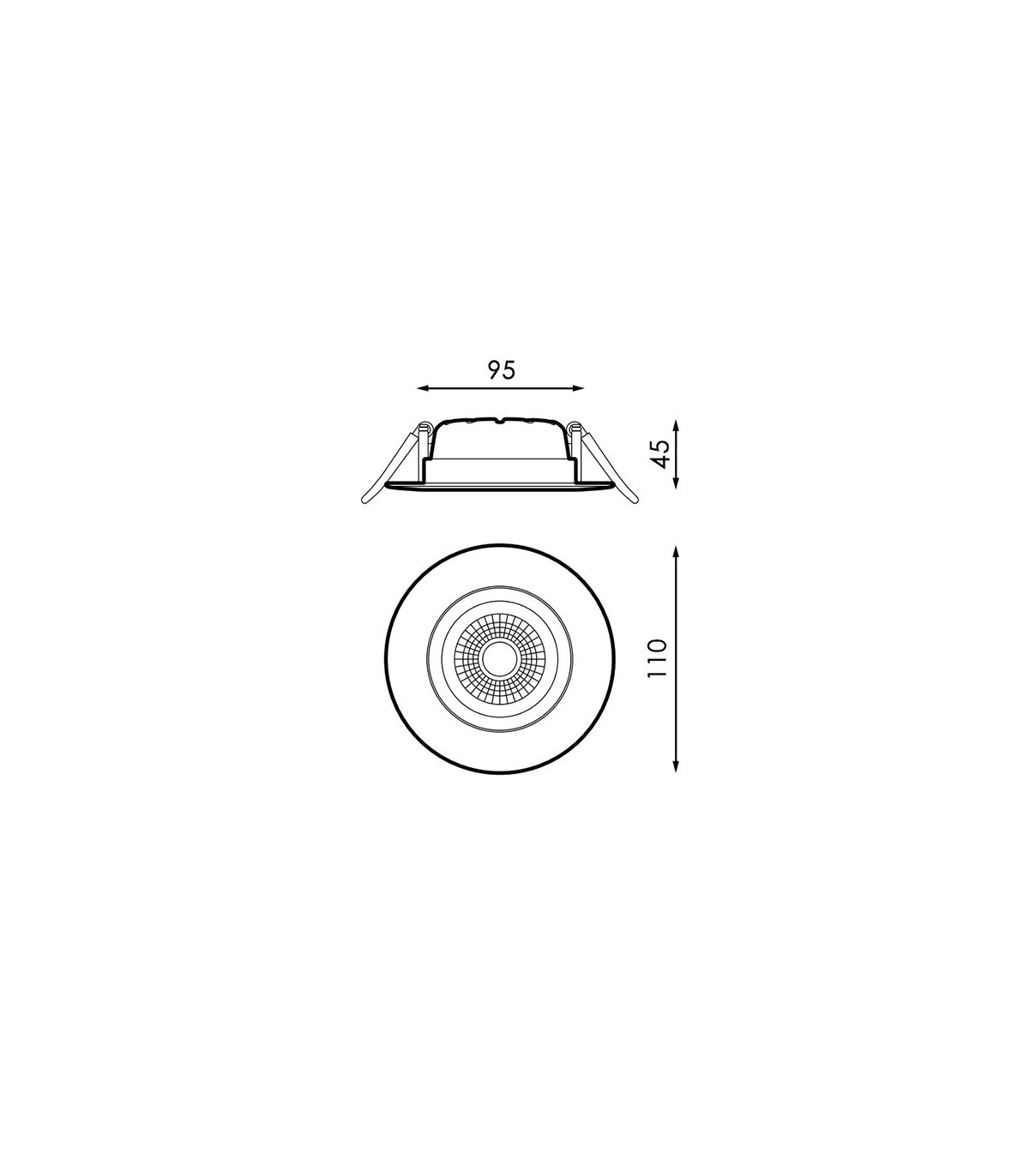 Downlight LED 15W 1.500LM 36º IP20 Blanco CobMon