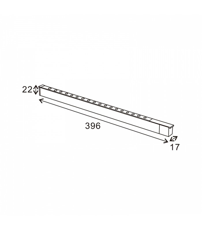 Foco Led HALLWAY Serie 16Mm 18W 1800Lm 36º Blanco 48V