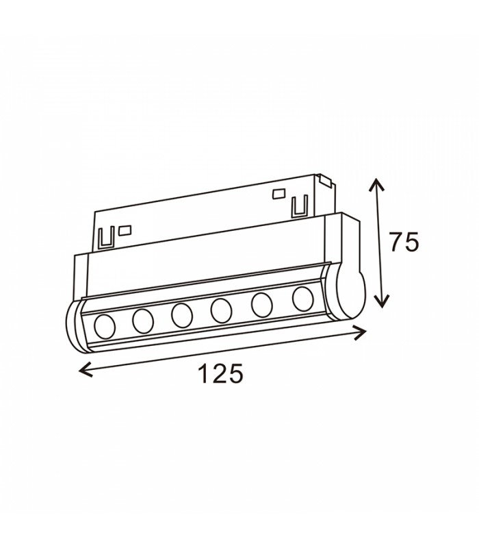 Foco Led LINEAIRE Serie 16Mm 6W 600Lm 36º Blanco 48V