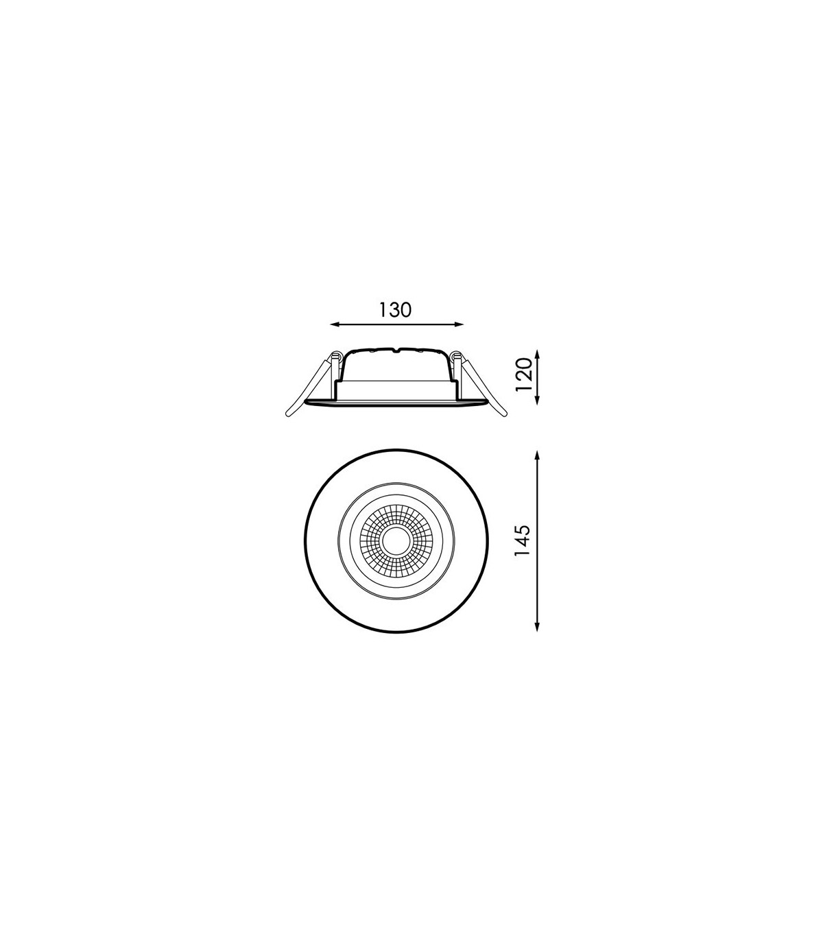 Downlight LED 20W 2.000LM 36º IP20 Blanco CobMon