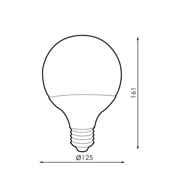 Bombilla Globo LED G120 20W 1.610Lm 300º E27 IP20