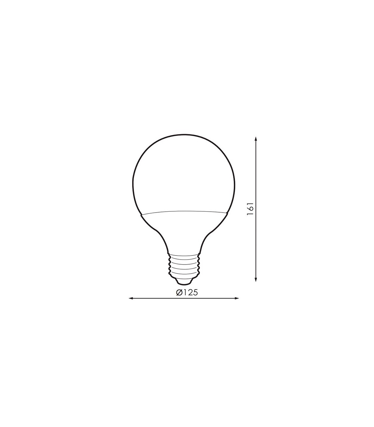 Bombilla Globo LED G120 20W 1.610Lm 300º E27 IP20