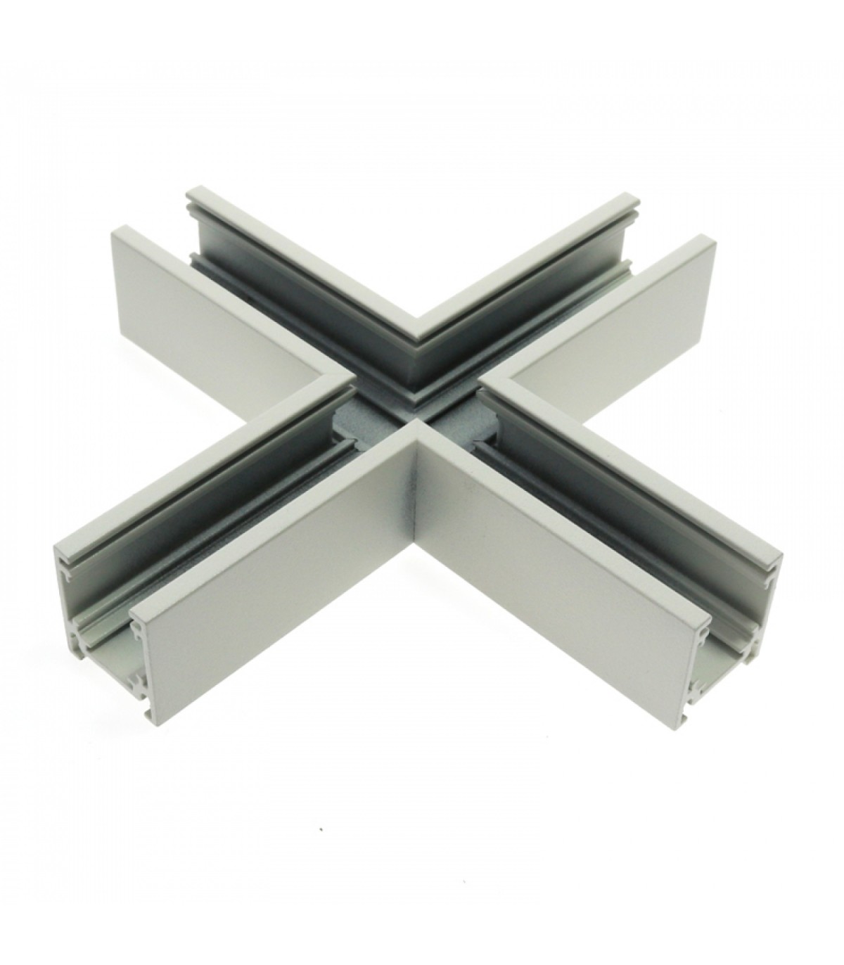 Unión En X Horizontal Para Carril Magnético Serie 16Mm