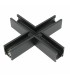 Unión En X Horizontal Para Carril Magnético Serie 16Mm