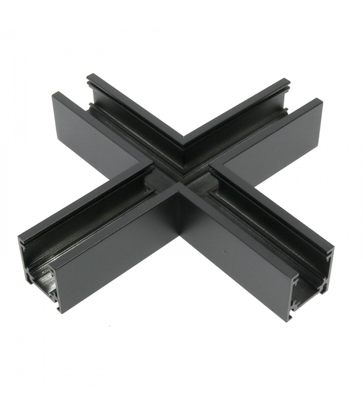 Unión En X Horizontal Para Carril Magnético Serie 16Mm