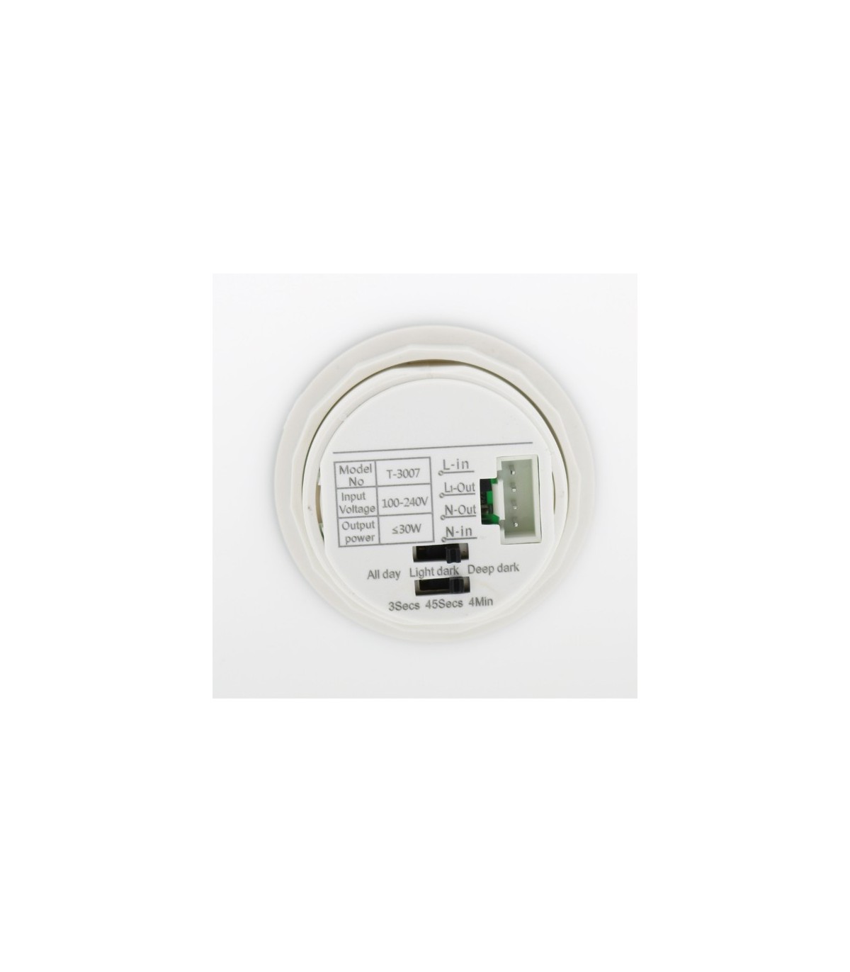 Plafón de superficie 2xE27 IP20 con sensor de movimiento.