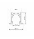 Carril Magnético Detail Empotrar Serie 16Mm -2 Metros-