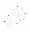 Pack 2 Tapones y 2 Grapas Para Perfil Lm3701