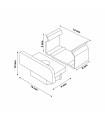 Pack 2 Tapones y 2 Grapas Para Perfil Lm3703
