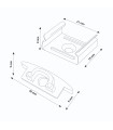 Pack 2 Tapones y 2 Grapas Para Perfil Lm3704