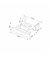 Pack 2 Tapones y 2 Grapas Para Perfil Lm3705