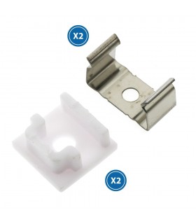 Pack 2 Tapones y 2 Grapas Para Perfil Lm3709