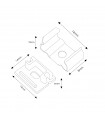 Pack 2 Tapones y 2 Grapas Para Perfil Lm3709