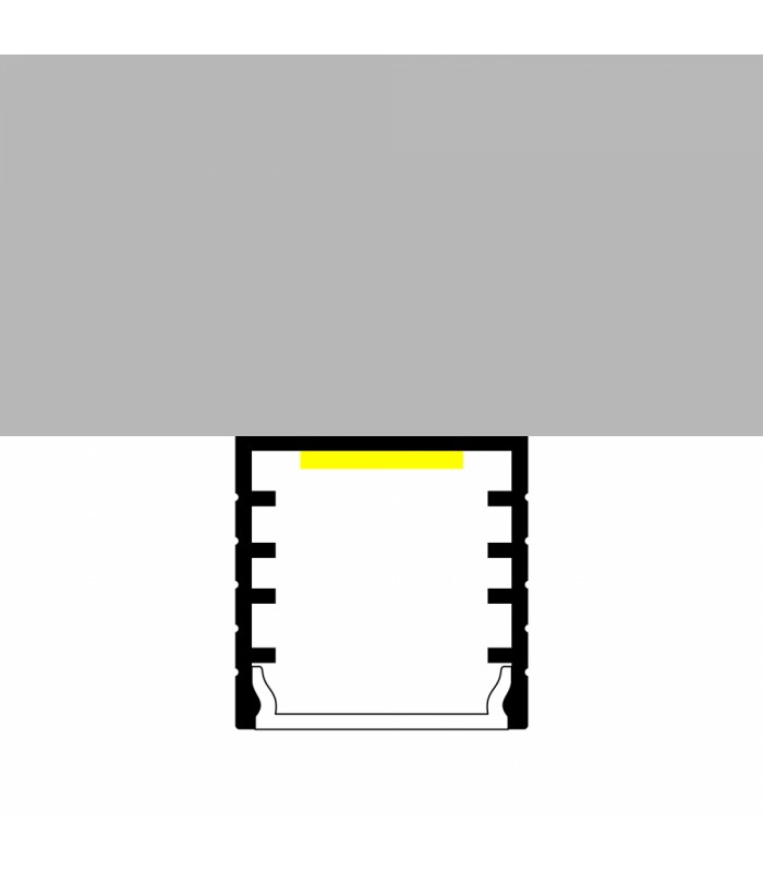 Perfil Aluminio JESF Superficie -2 Metros-