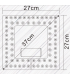 Placa LED Cuadrada Repuesto Ventilador 72W 6480Lm CCT