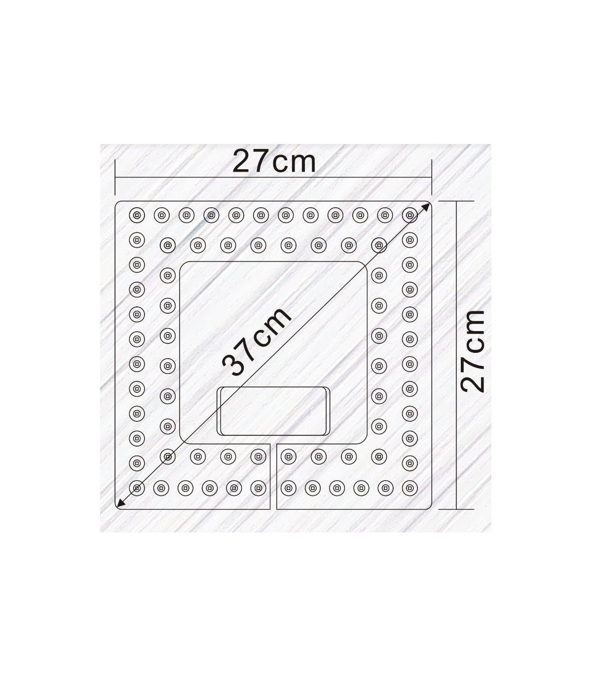 Placa LED Cuadrada Repuesto Ventilador 72W 6480Lm CCT