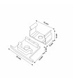 Pack 2 Tapones y 2 Grapas Para Perfil Lm3711
