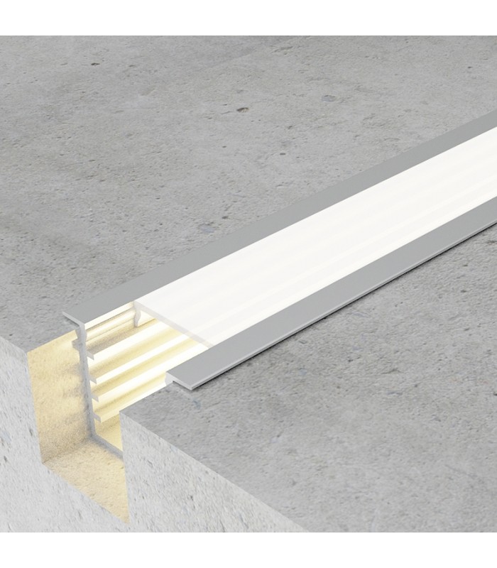 Perfil Aluminio TUED Empotrar -2 Metros-