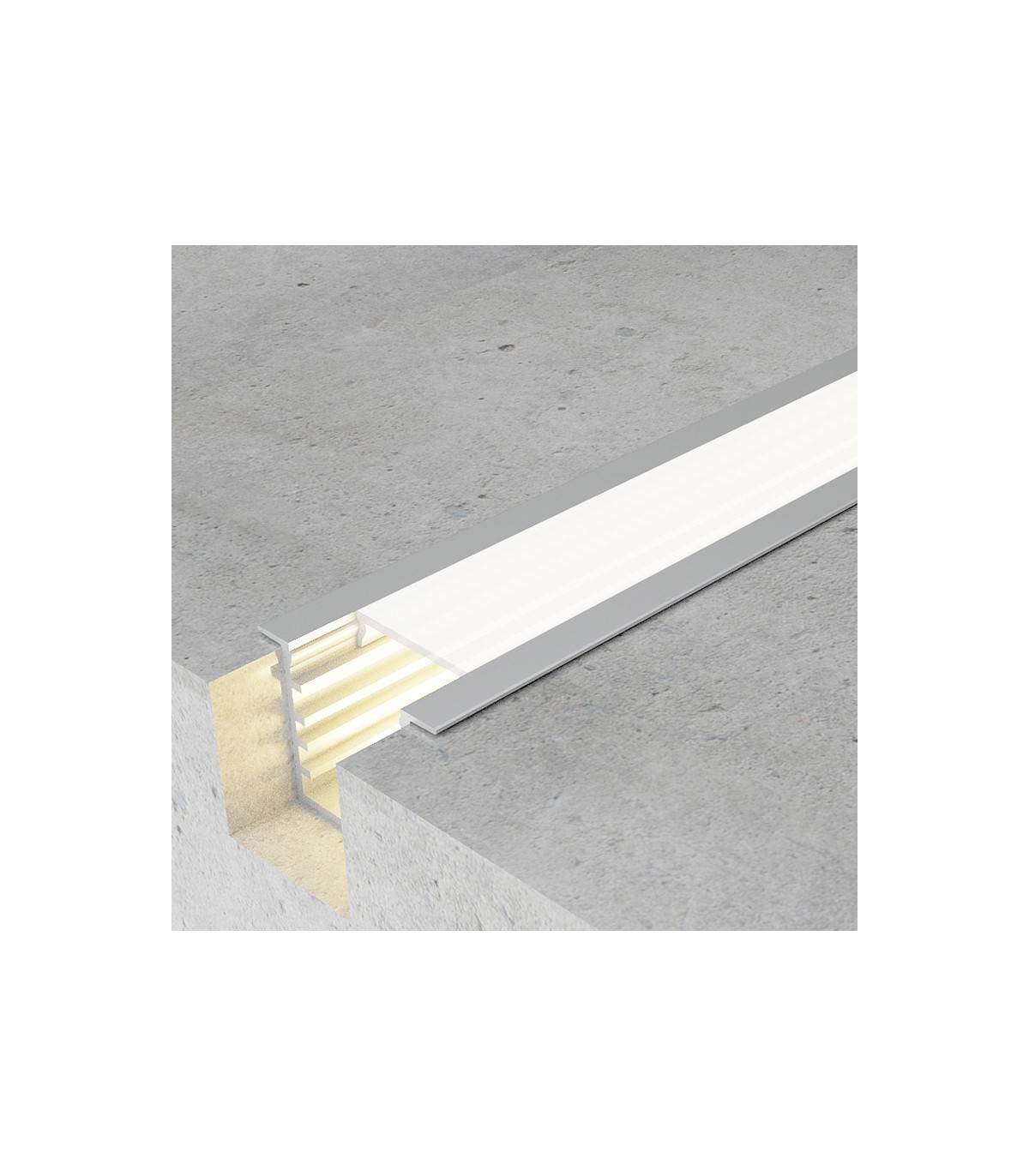 Perfil Aluminio TUED Empotrar -2 Metros-