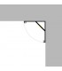 Perfil Aluminio Esquina MINI L 45º Superficie -2 Metros-