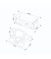 Pack 2 Tapones y 2 Grapas Para Perfil Lm3714