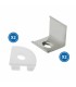 Pack 2 Tapones y 2 Grapas Para Perfil Lm3715