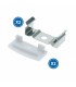 Pack 2 Tapones y 2 Grapas Para Perfil Lm3716