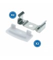 Pack 2 Tapones y 2 Grapas Para Perfil Lm3716