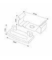 Pack 2 Tapones y 2 Grapas Para Perfil Lm3716