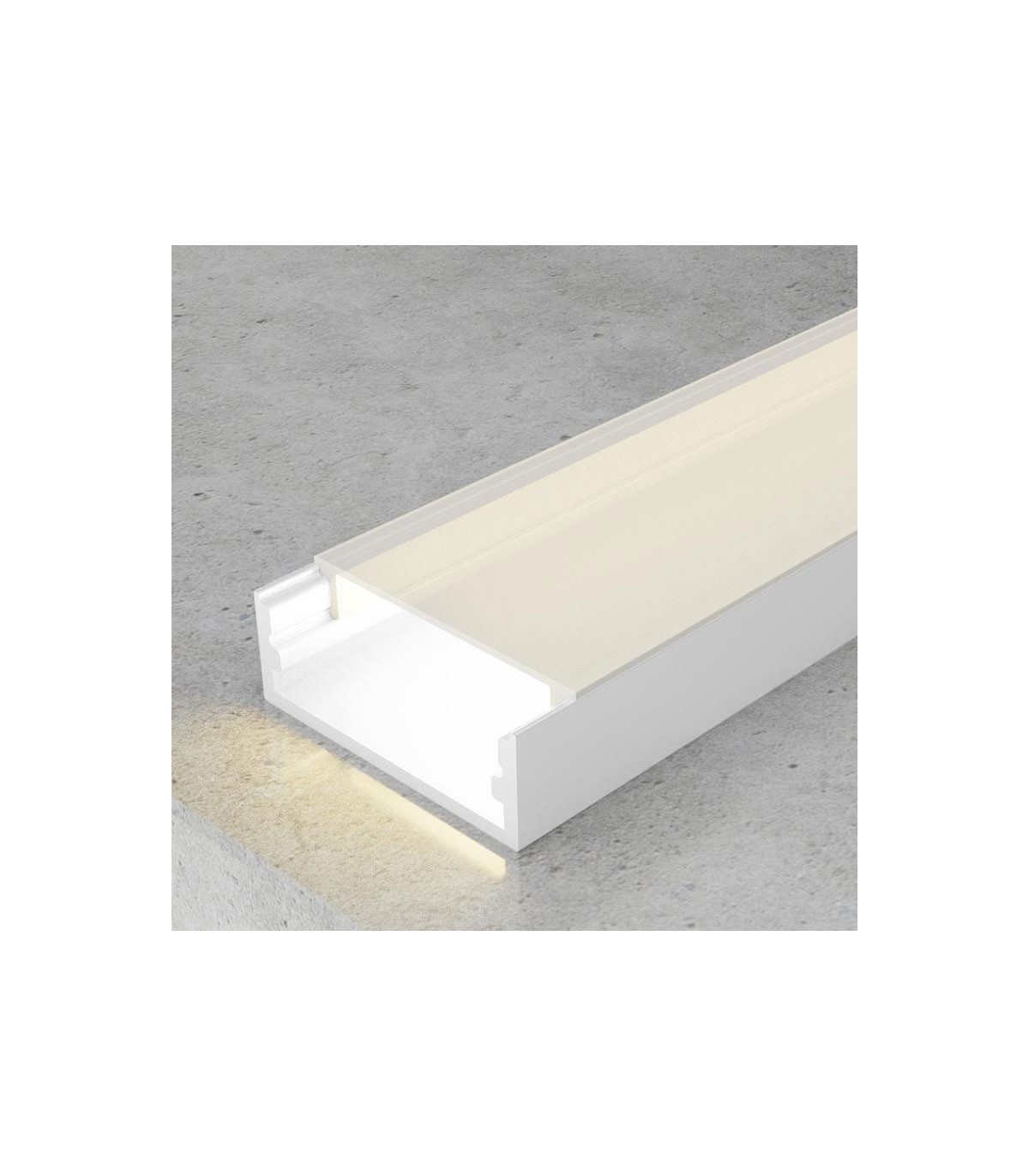 Perfil Aluminio MINIM Lacado Blanco Superficie -2 Metros-