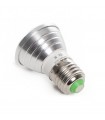 Dicroica E27 3W RGB + Mando IP20