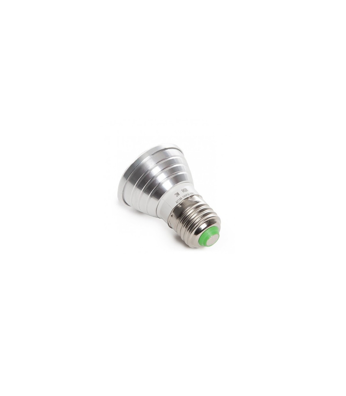 Dicroica E27 3W RGB + Mando IP20
