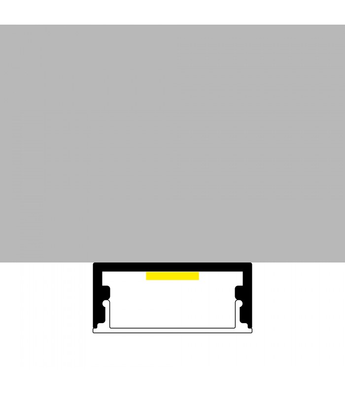 Perfil Aluminio MINIM Lacado Blanco Superficie -2 Metros-