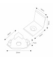 Pack 2 Tapones y 2 Grapas Para Perfil Lm3717