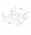 Pack 2 Tapones y 2 Grapas Para Perfil Lm3718