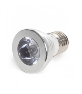 Dicroica E27 3W RGB + Mando IP20