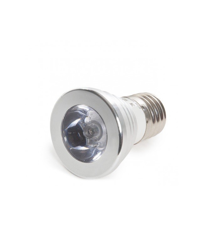 Dicroica E27 3W RGB + Mando IP20