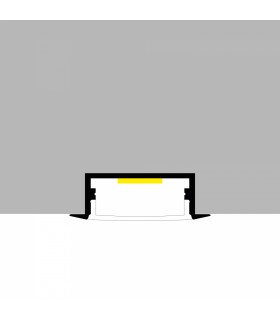 Perfil Aluminio LONG Lacado Blanco Empotrar -2 Metros-