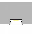 Perfil Aluminio LONG Lacado Blanco Empotrar -2 Metros-