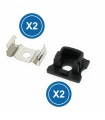 Pack 2 Tapones y 2 Grapas Para Perfil Lm3720