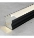 Perfil Aluminio HIGH Lacado Negro Superficie -2 Metros-