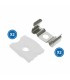 Pack 2 Tapones y 2 Grapas Para Perfil Lm3721