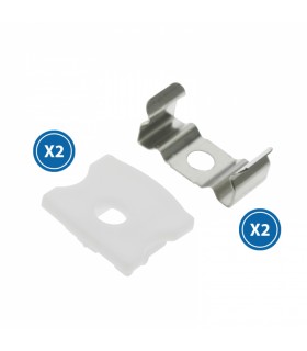 Pack 2 Tapones y 2 Grapas Para Perfil Lm3721