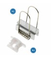 Pack 2 Tapones y 2 Grapas Para Perfil Lm3725