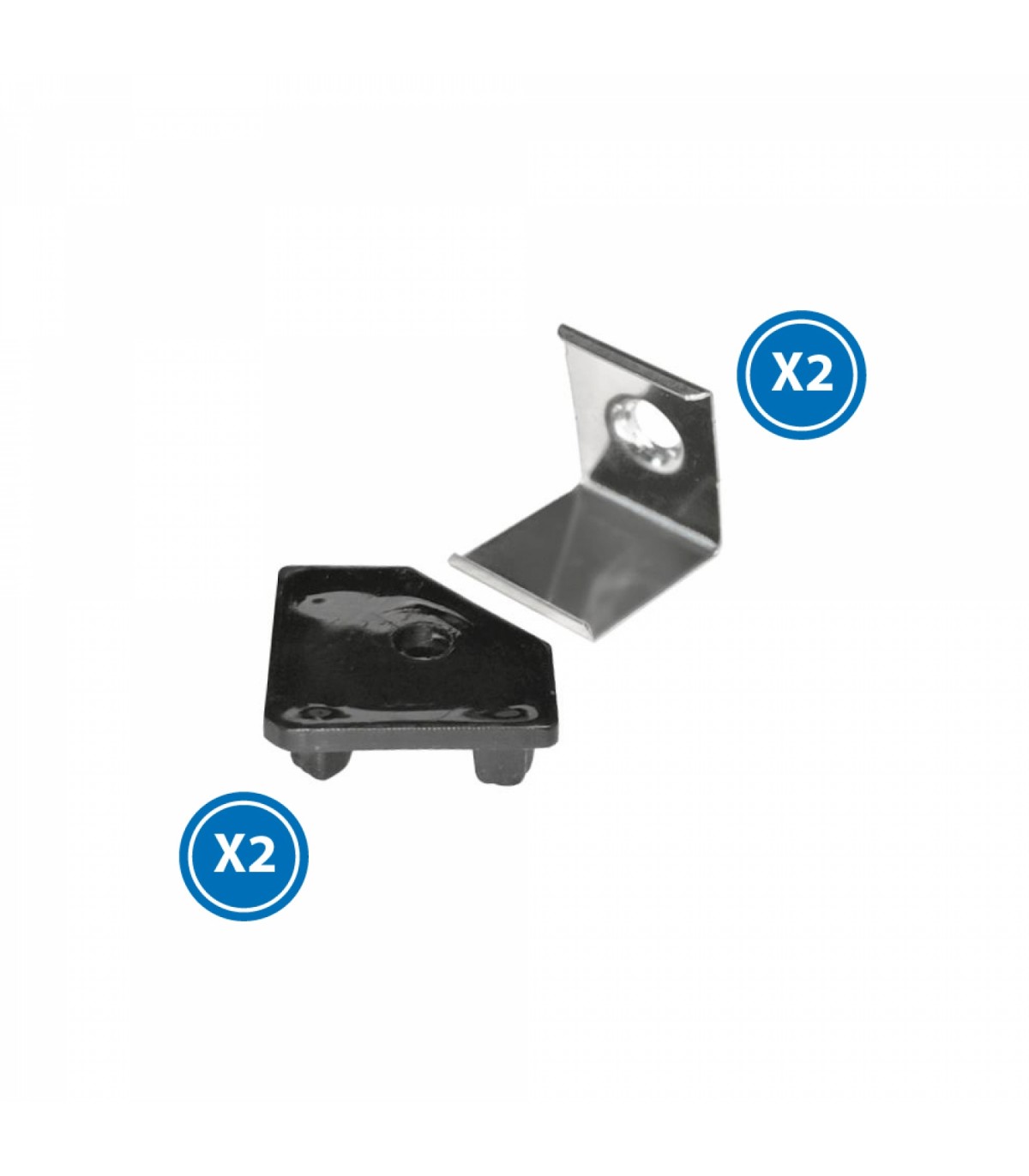 Pack 2 Tapones y 2 Grapas Para Perfil Lm3726