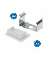 Pack 2 Tapones y 2 Grapas Para Perfil Lm3727