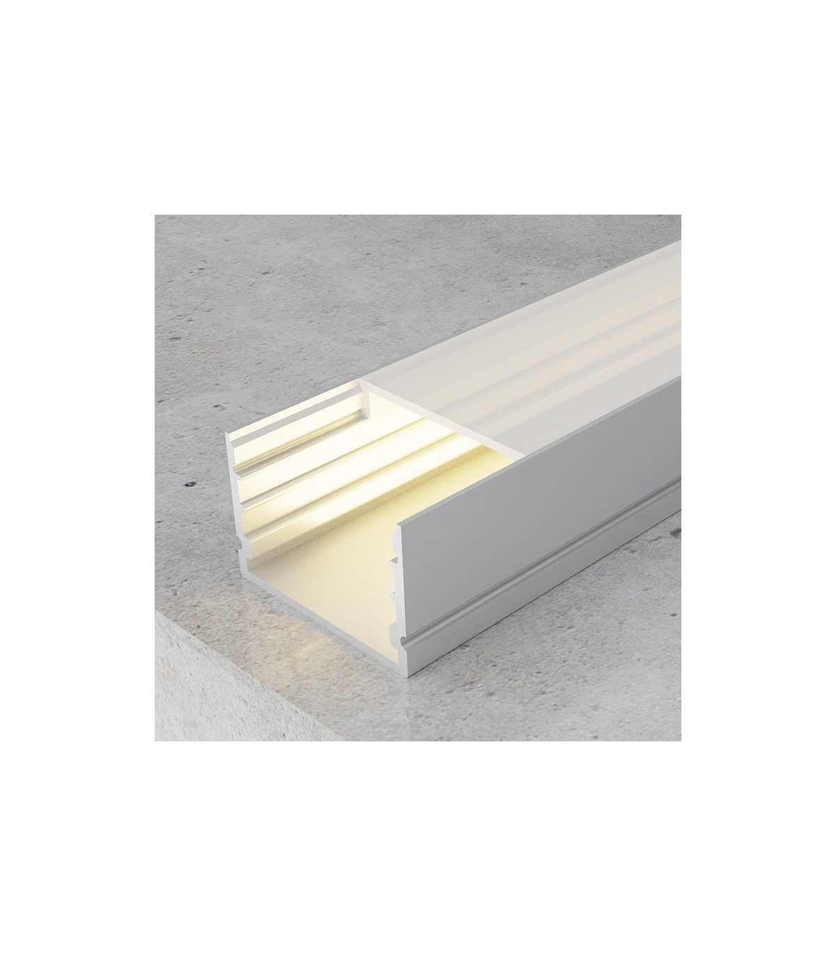 Perfil Aluminio WEFU Superficie -2 Metros-